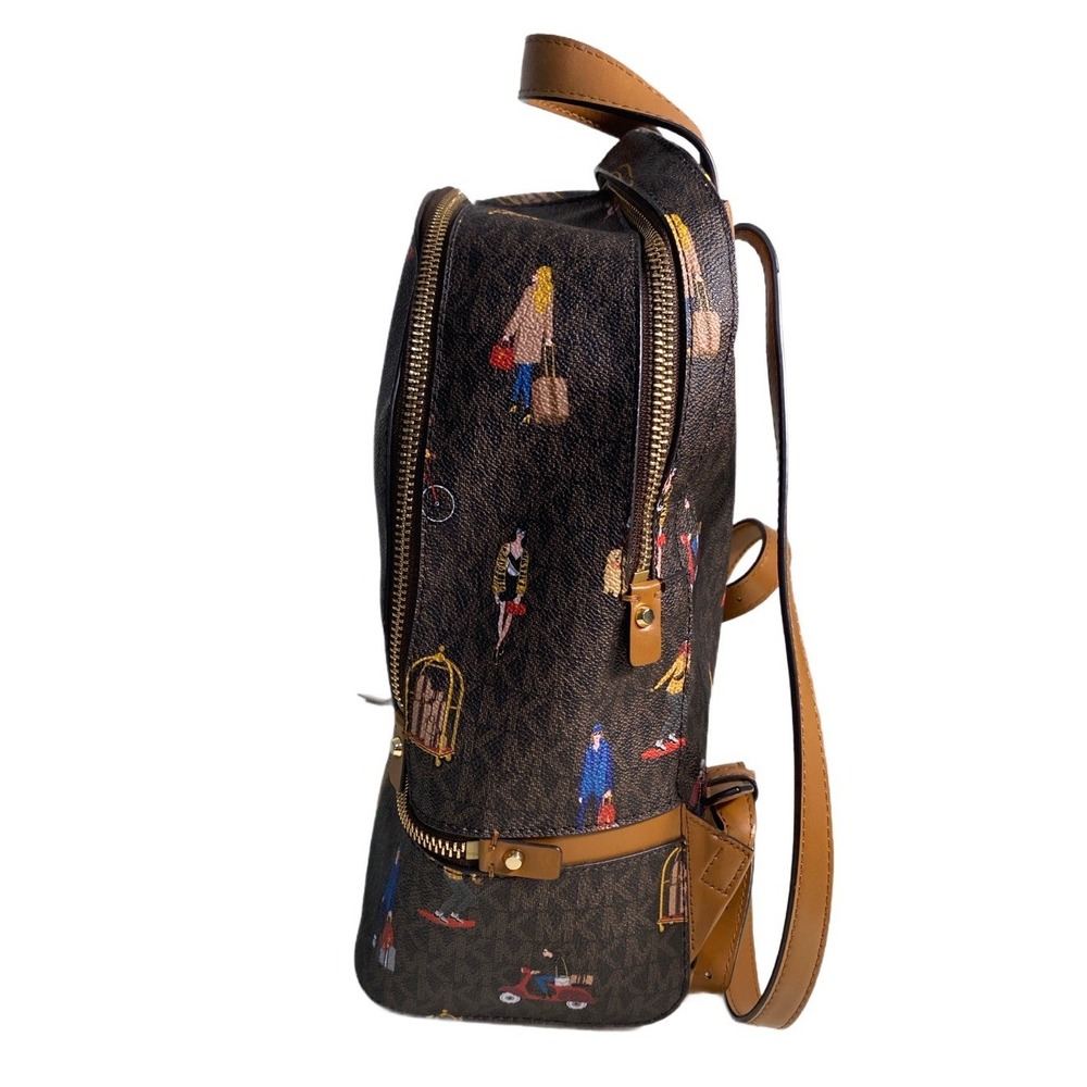 NEW Michael Kors Limited Edition Rhea Medium Jet Set Girls Travel Print Backpack - Picture 4 of 12
